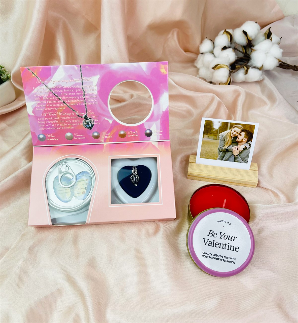 Kişiye Özel Fotoğraflı Be Your Valentine Tasarımlı Sevgiliye Hediye SetigiftmodaGmhs101527