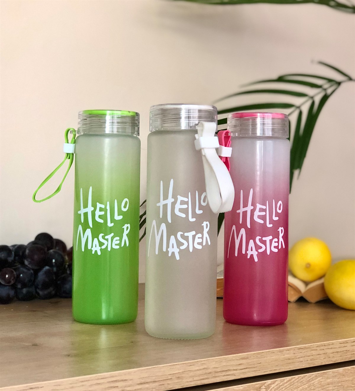 Hello Master Tasarımlı 400 Ml Cam MataraGiftmodaGm-4060