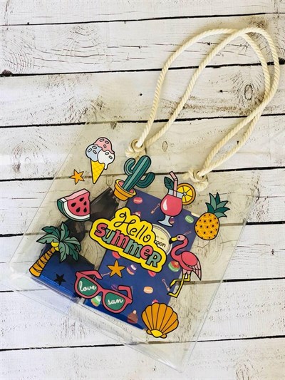 Hello Summer Şeffaf Kol Çantası