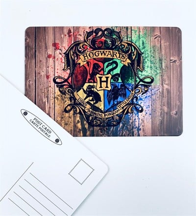 Hogwarts Tasarım Kartpostal