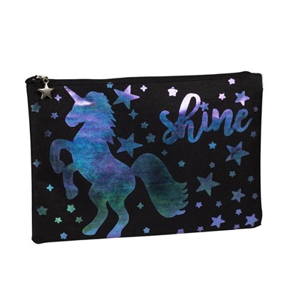 Hologramlı Unicorn Shine Kumaş Çanta