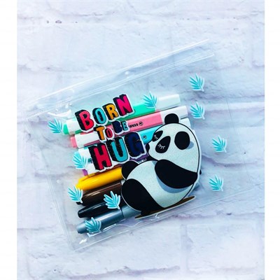 Hug Panda Şeffaf Çanta