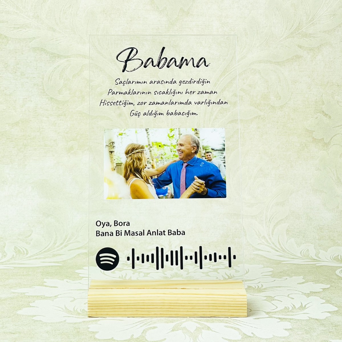 Kişiye Özel Babalar Günü Spotify PlakgiftmodaGmig000050