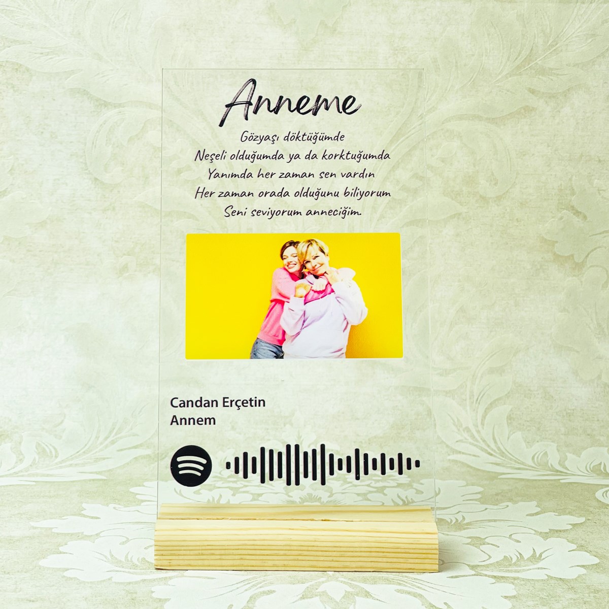 Kişiye Özel Anneler Günü Spotify PlakgiftmodaGmig000051