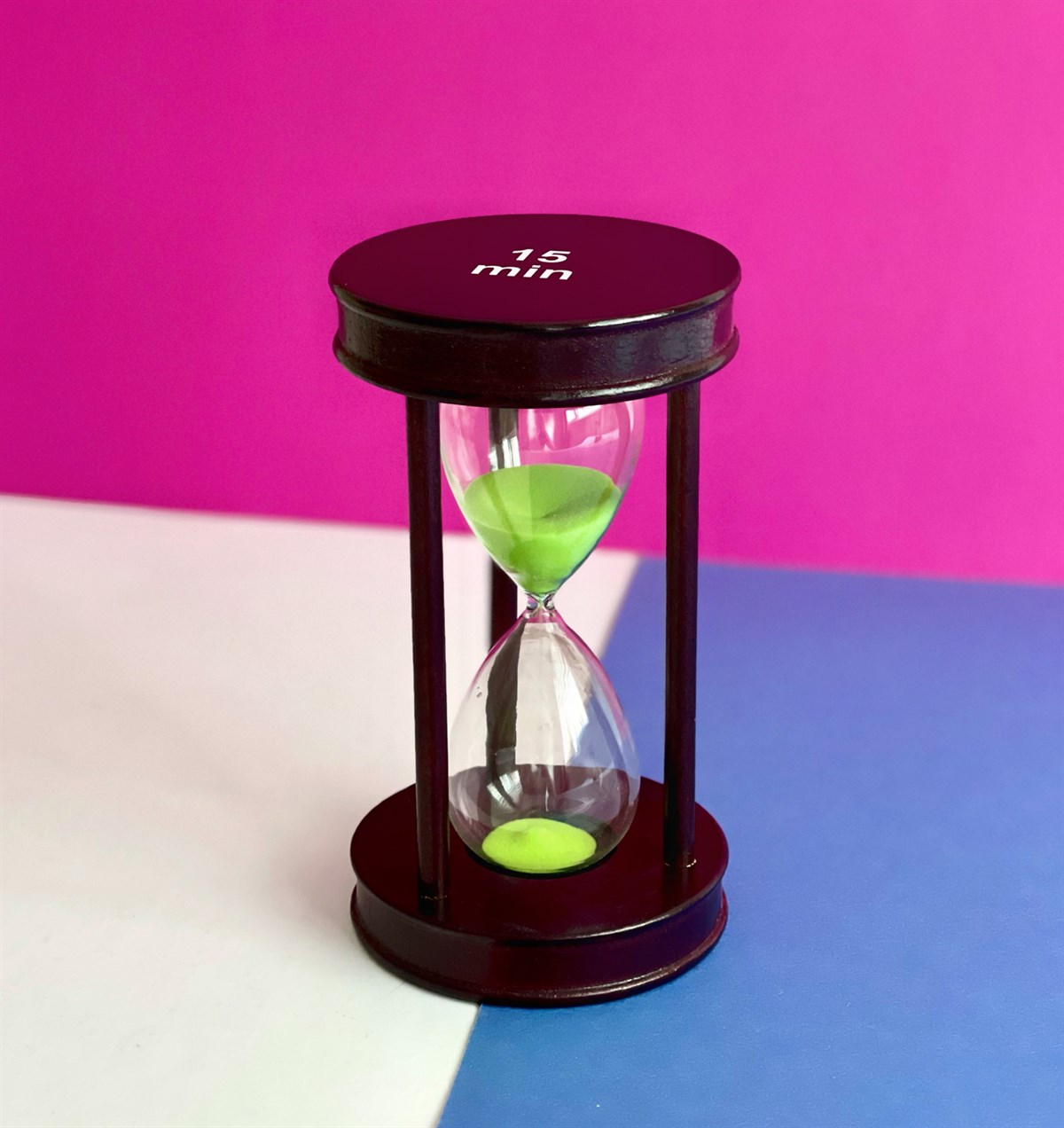 Ahşap Oval 15 Dakika Kum SaatiGiftmodaGm-4235