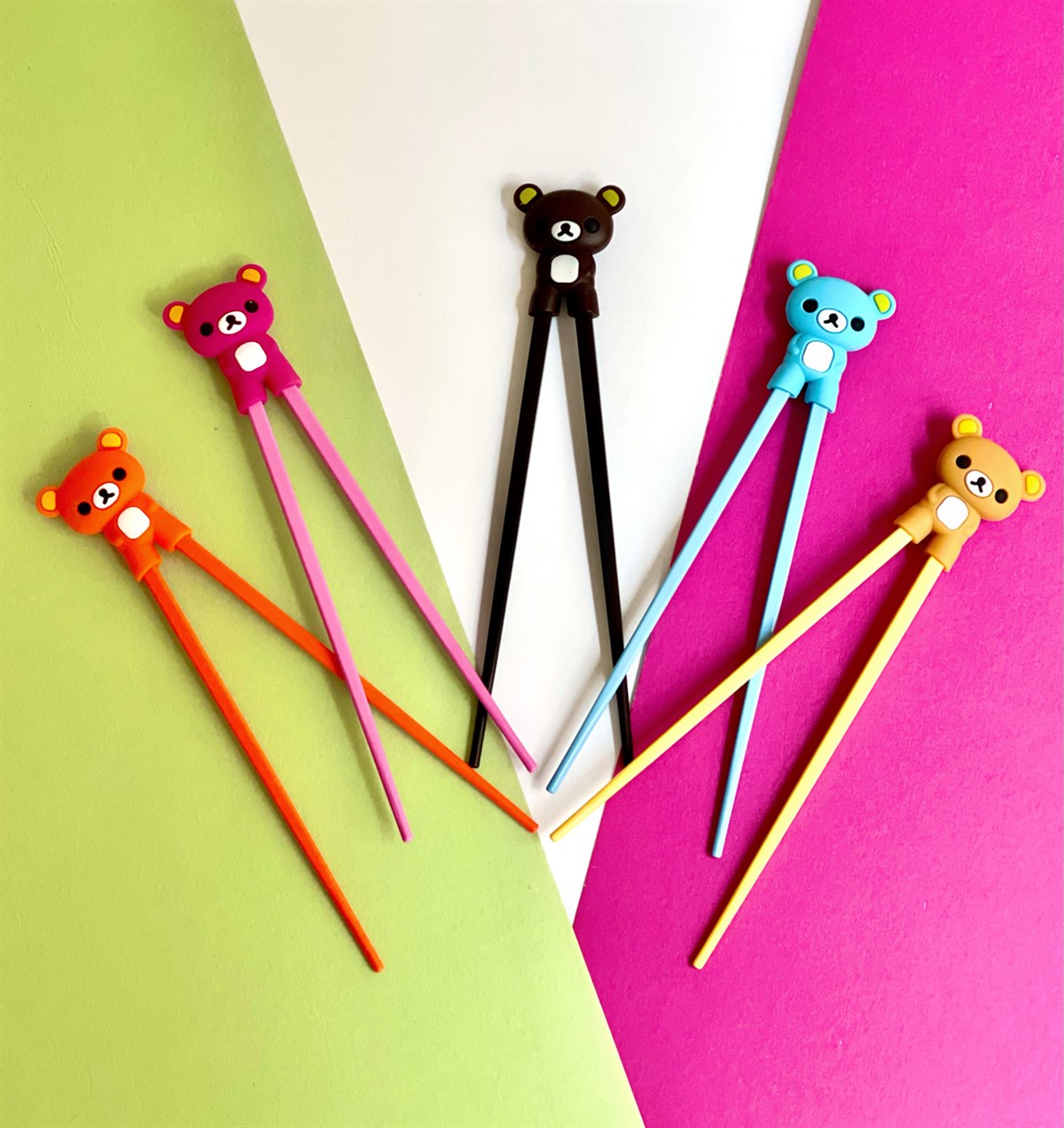 Renkli Chopstick Ve Chopstick Öğrenme Aparatı SarıgiftmodaGm-4152-Sarı