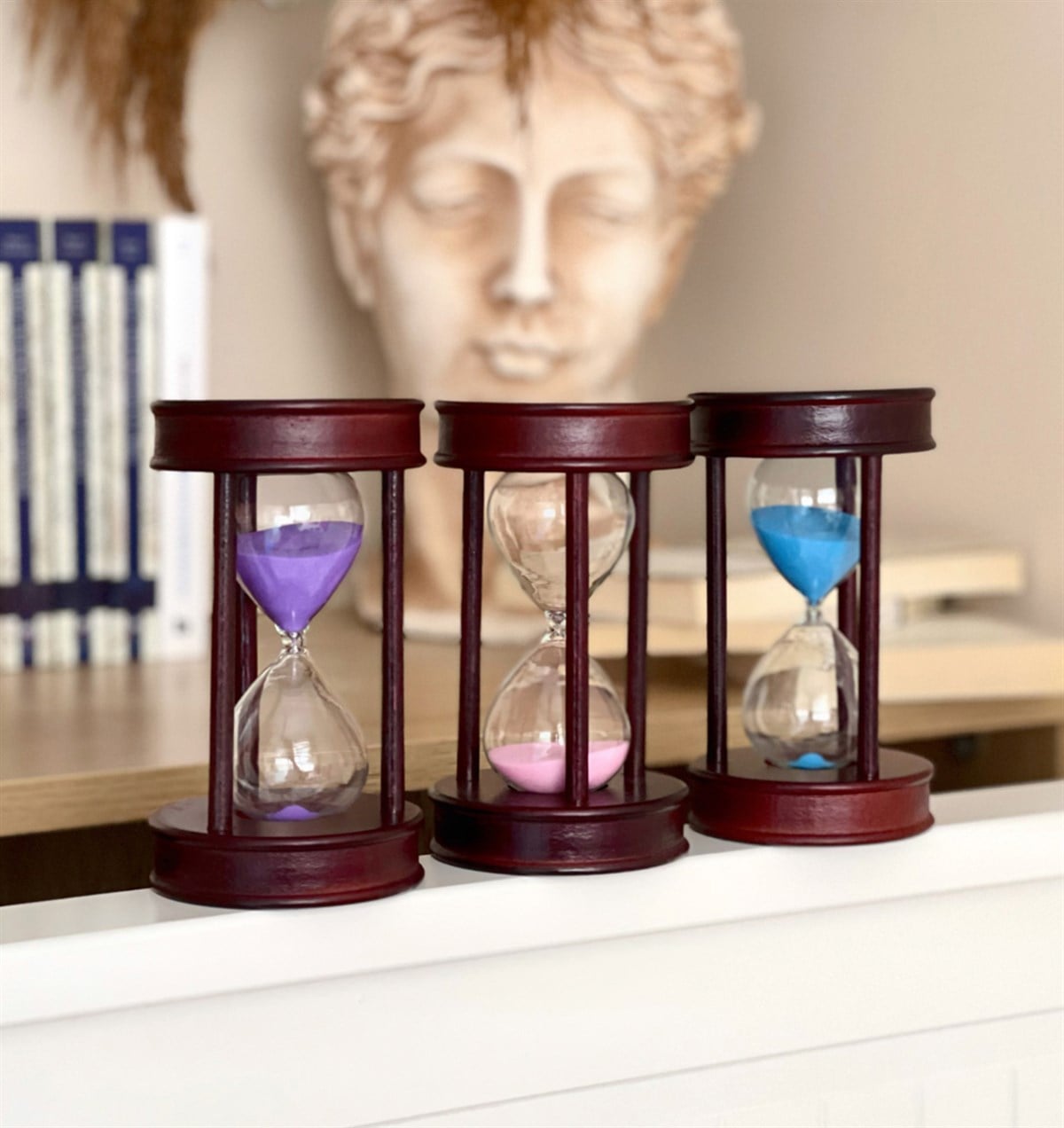 Ahşap Oval 10 Dakika Kum SaatiGiftmodaGm-4236