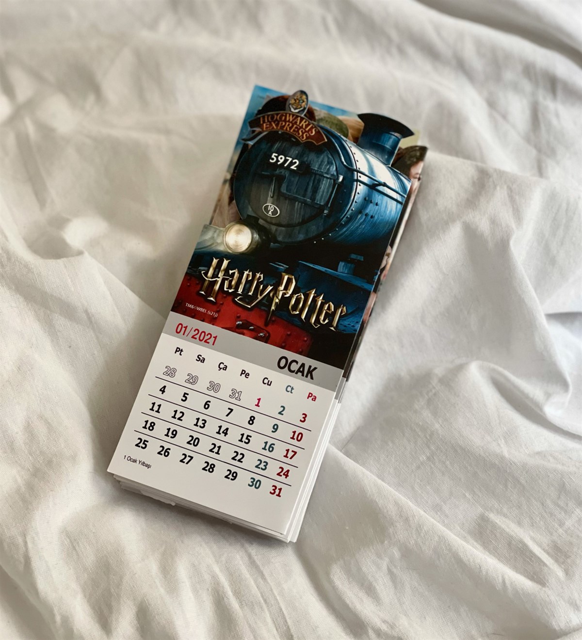 Harry Potter Lisanslı Orjinal Hogwarts Express Tasarımlı Akordiyon TakvimgiftmodaGmig000015