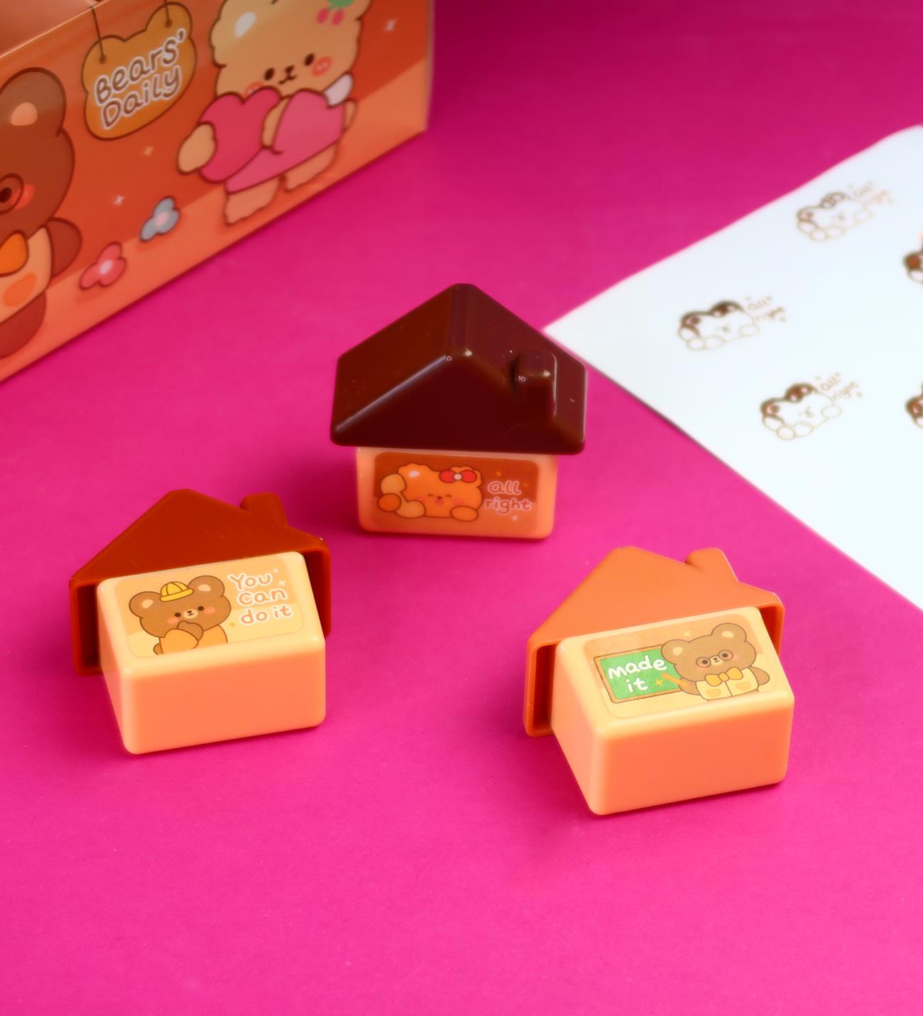 Mini Ayıcık Tasarımlı Mottto Mühür (1Adet)giftmodaBM-2047	