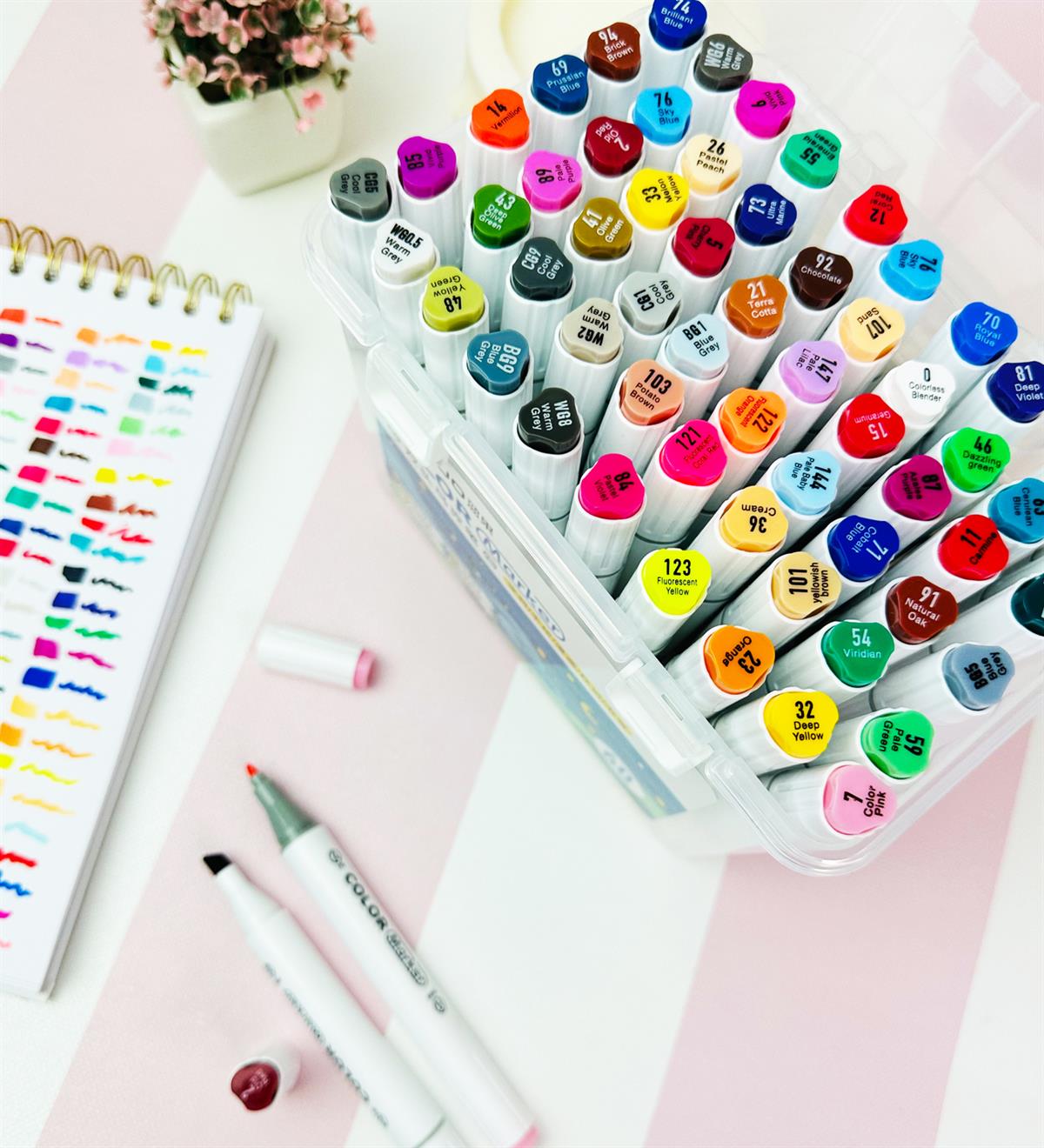 LANGUO Çift Taraflı 60'lı Marker Kalem SetgiftmodaGm-5114