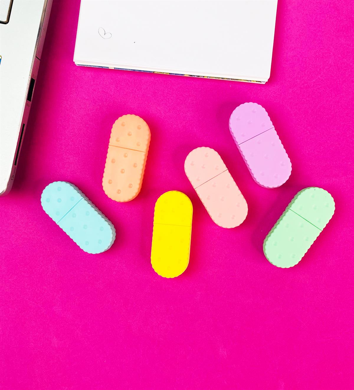 Kurabiye Tasarımlı 6'lı Keçeli KalemgiftmodaBam-148