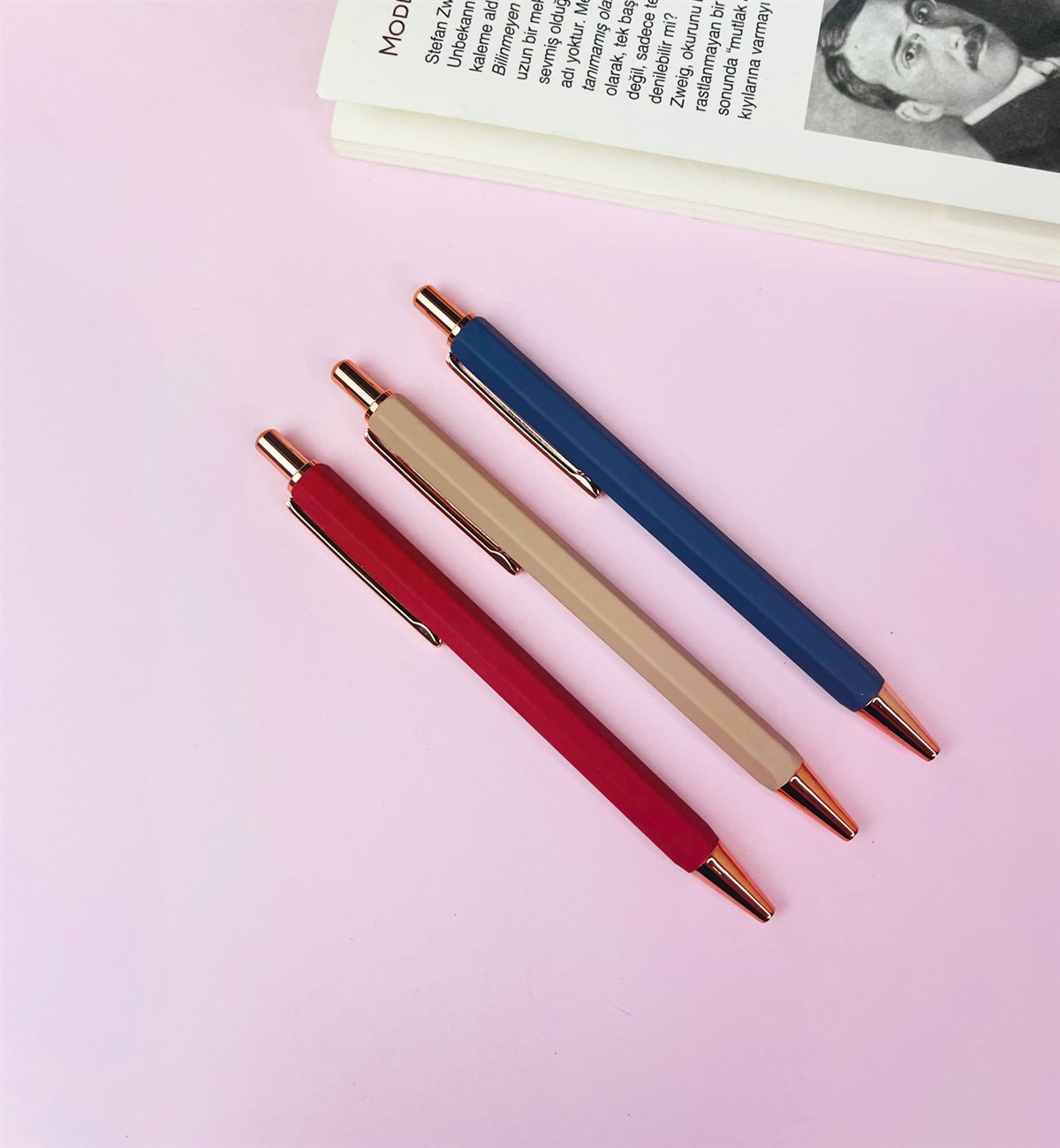 Morandi Style Siyah Jel kalemgiftmodaGm-4316