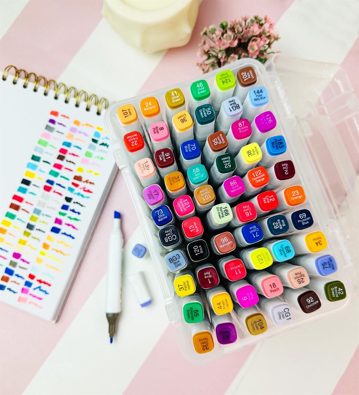 Colorful Çift Taraflı 60'lı Marker Kalem SetgiftmodaBam-155