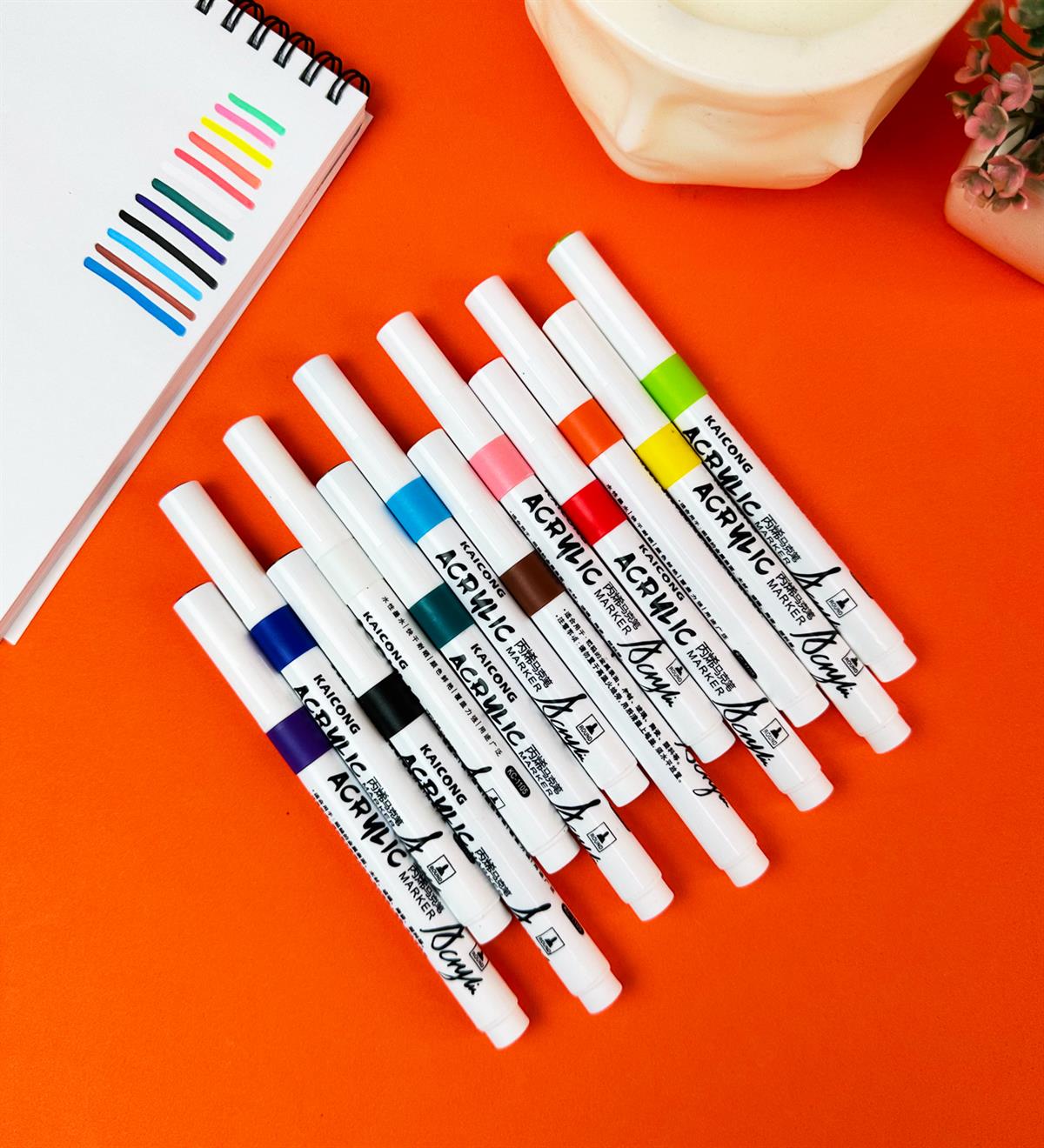 12'li Koyu Ton Akrilik KalemgiftmodaBam-161