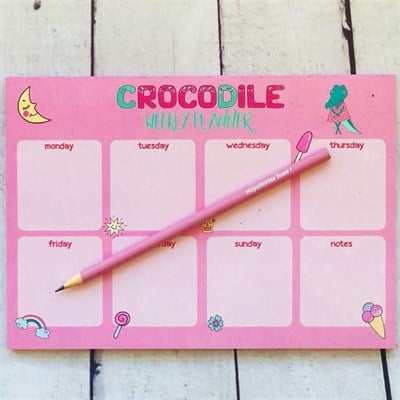 Kalem Hediyeli Crocodile Haftalık Planlayıcı