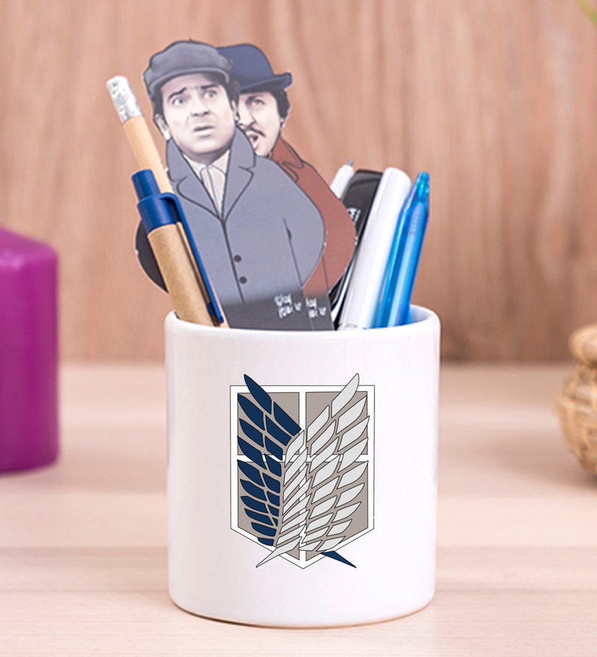 Attack On Titan Logo 2 Anime Tasarımlı Seramik KalemlikgiftmodaGmklm100069