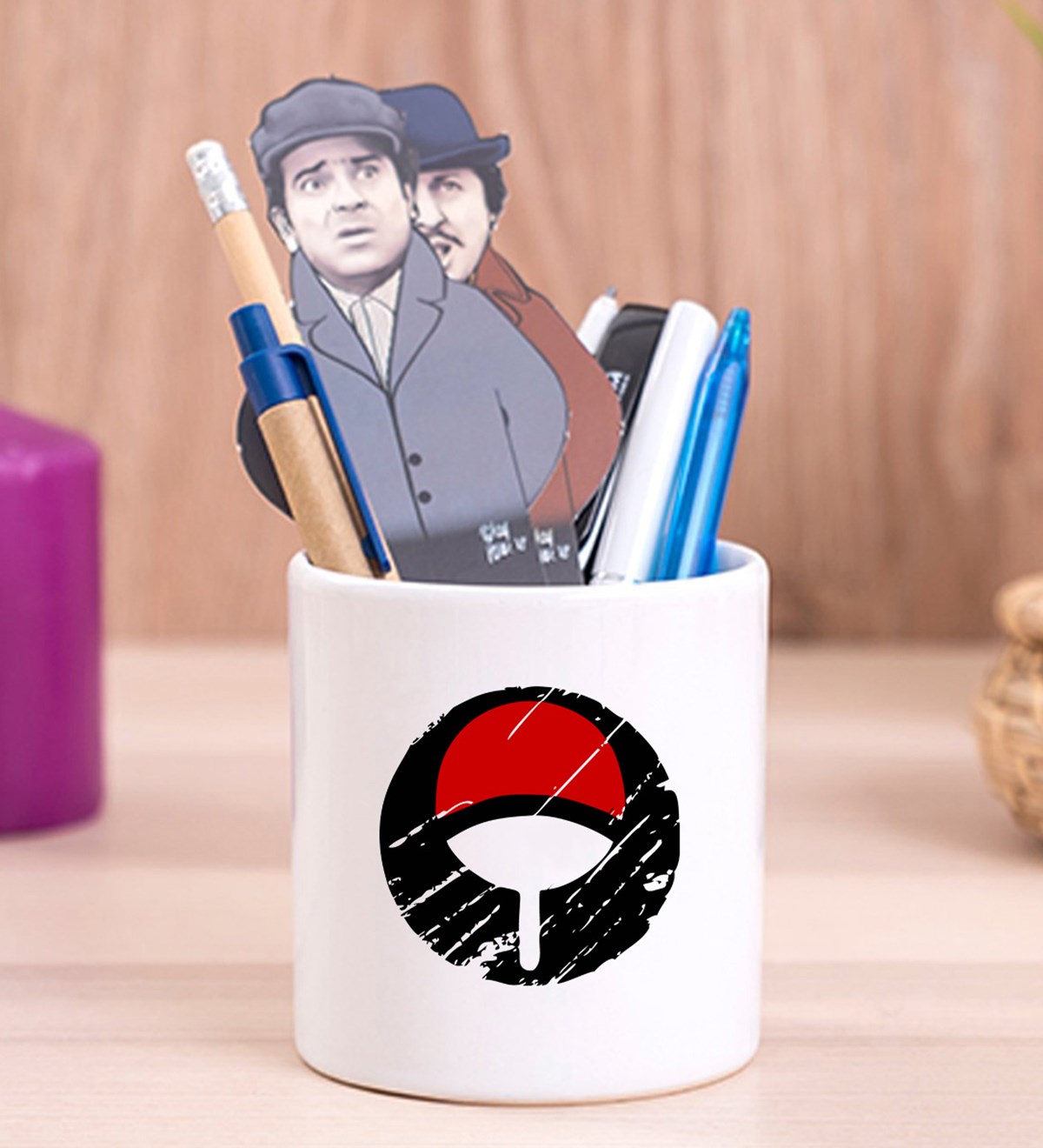 Naruto Sembol 2 Anime Tasarımlı Seramik Kalemlik	giftmodaGmklm100138