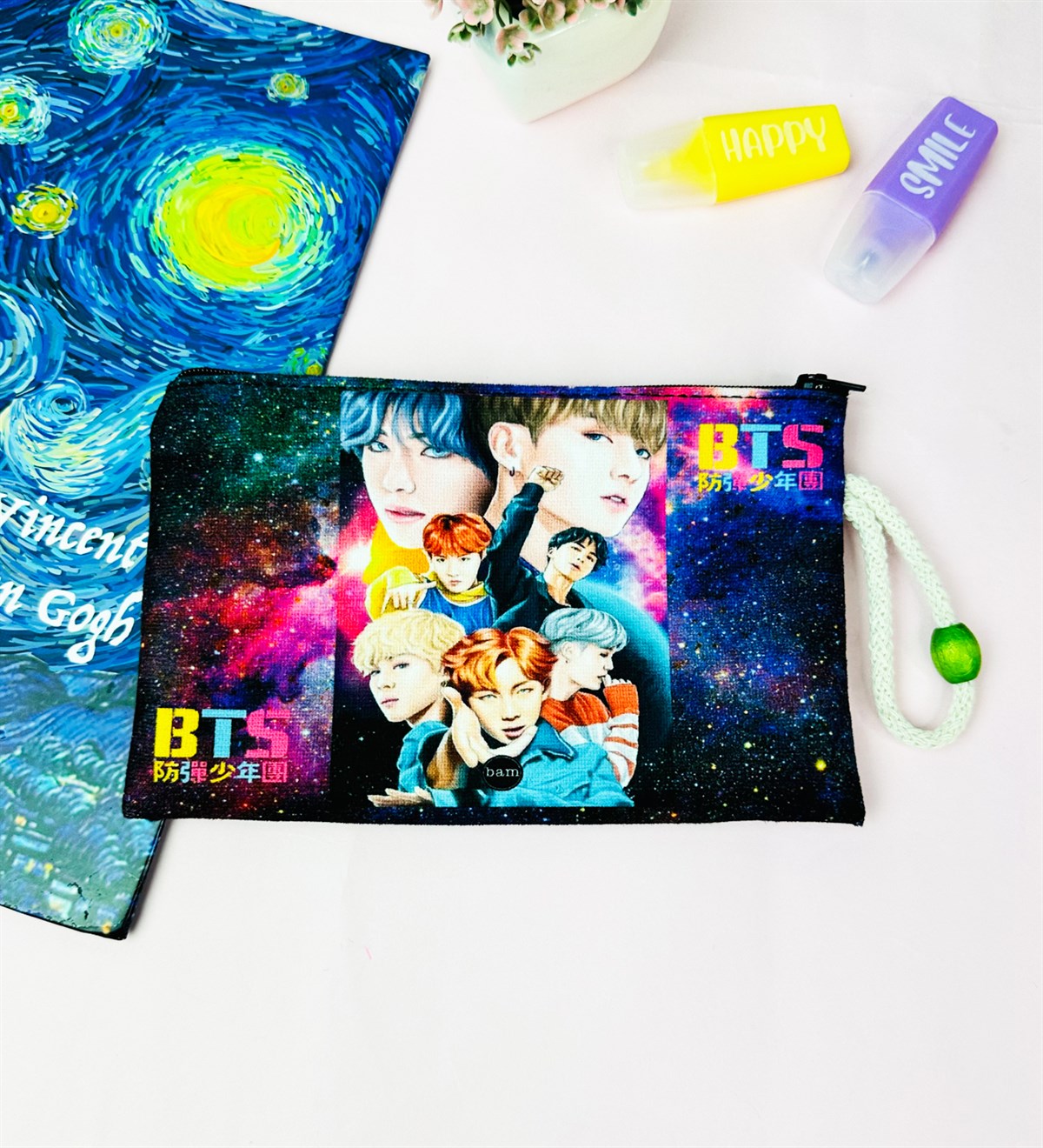 Bts Space Tasarımlı Bez Kalemlik CüzdangiftmodaGmklm100200	