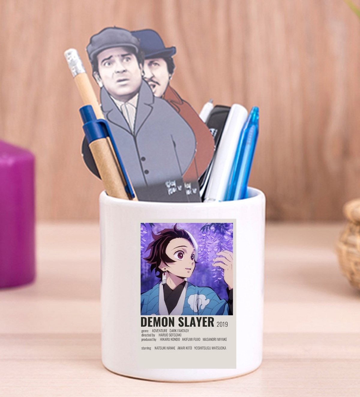 Demo Slayer Anime Tasarımlı Seramik KalemlikgiftmodaGmklm100093