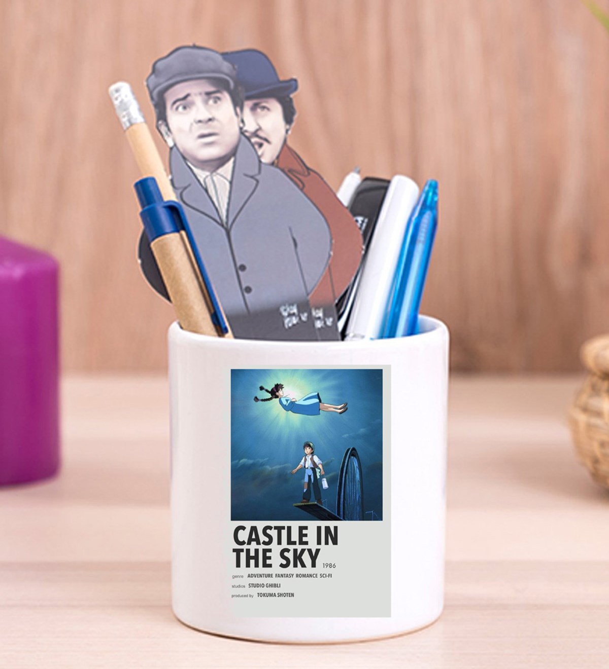 Castle İn Sky Anime Tasarımlı Seramik Kalemlik	giftmodaGmklm100084