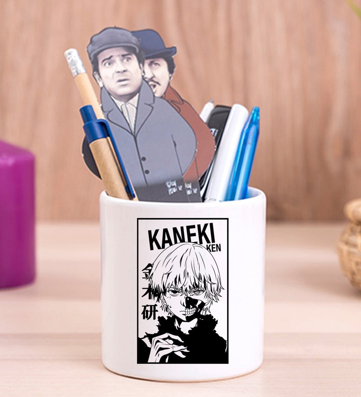 Kaneki Ken Anime Tasarımlı Seramik Kalemlik	giftmodaGmklm100119