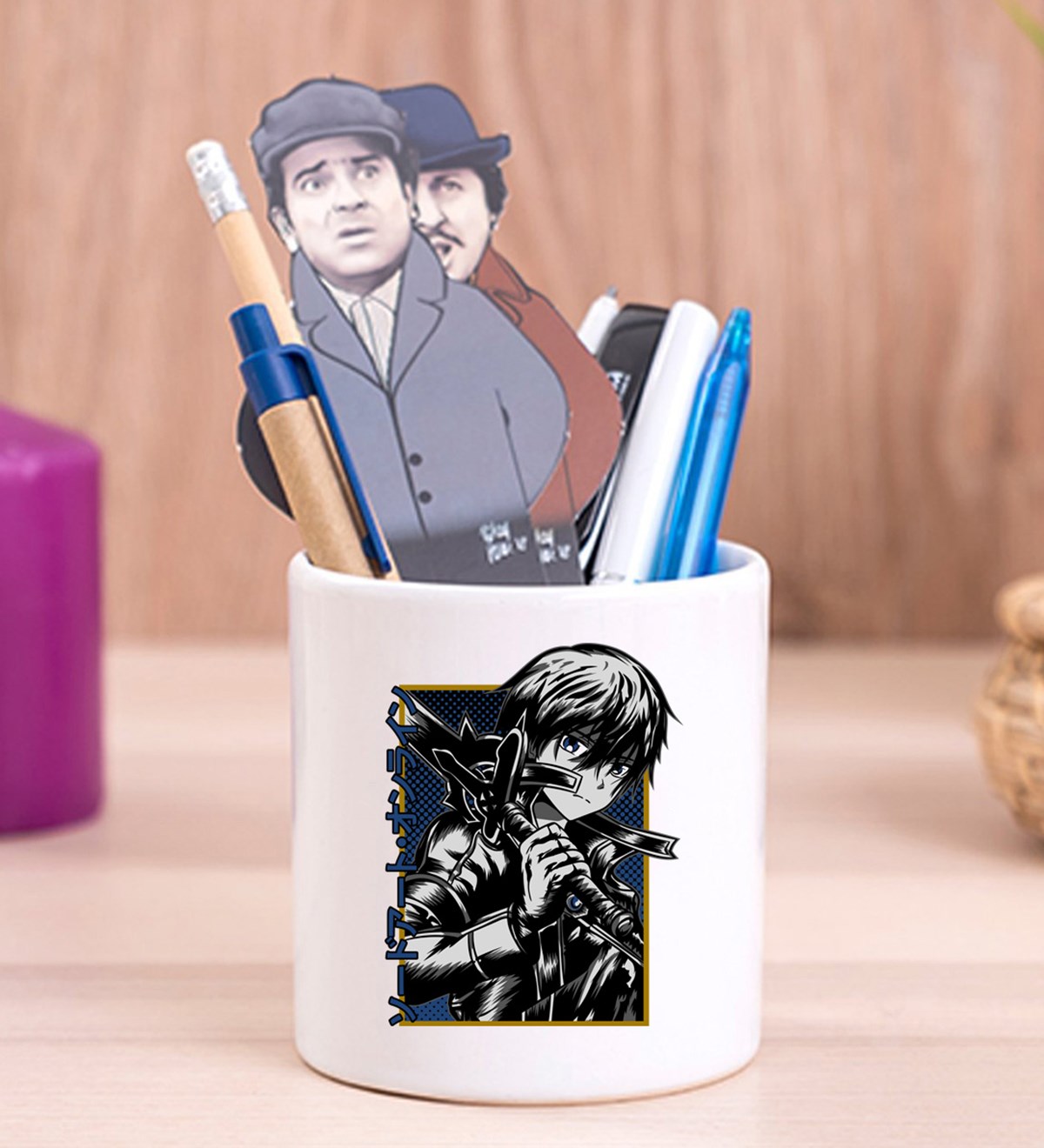 Kazuto Kirigaya Anime Tasarımlı Seramik Kalemlik	giftmodaGmklm100123