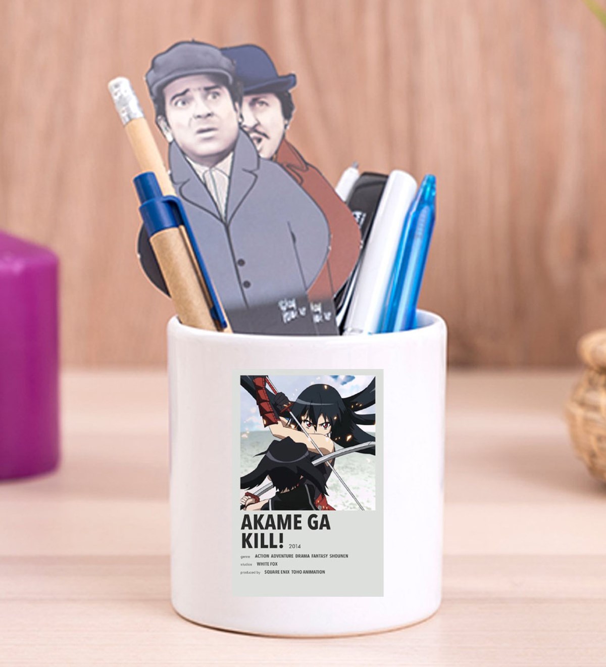 Akame Ga Kill Anime Tasarımlı Seramik KalemlikgiftmodaGmklm100060