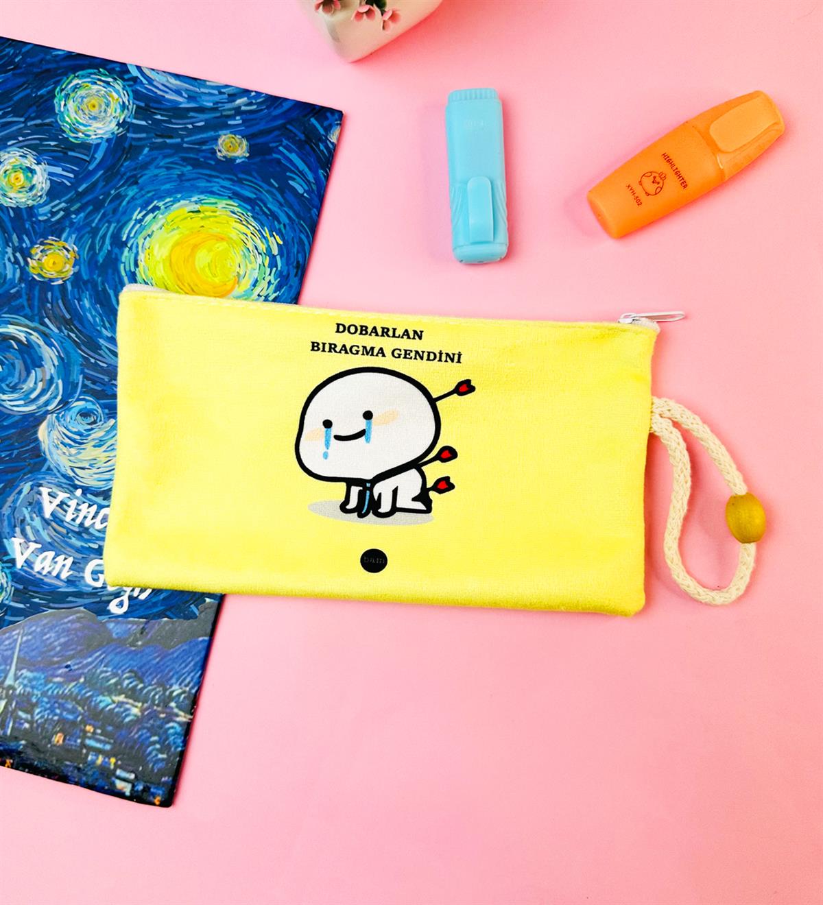 Dobarlan Bıragma Gendini Tasarımlı Bez Kalemlik CüzdangiftmodaGmklm100226