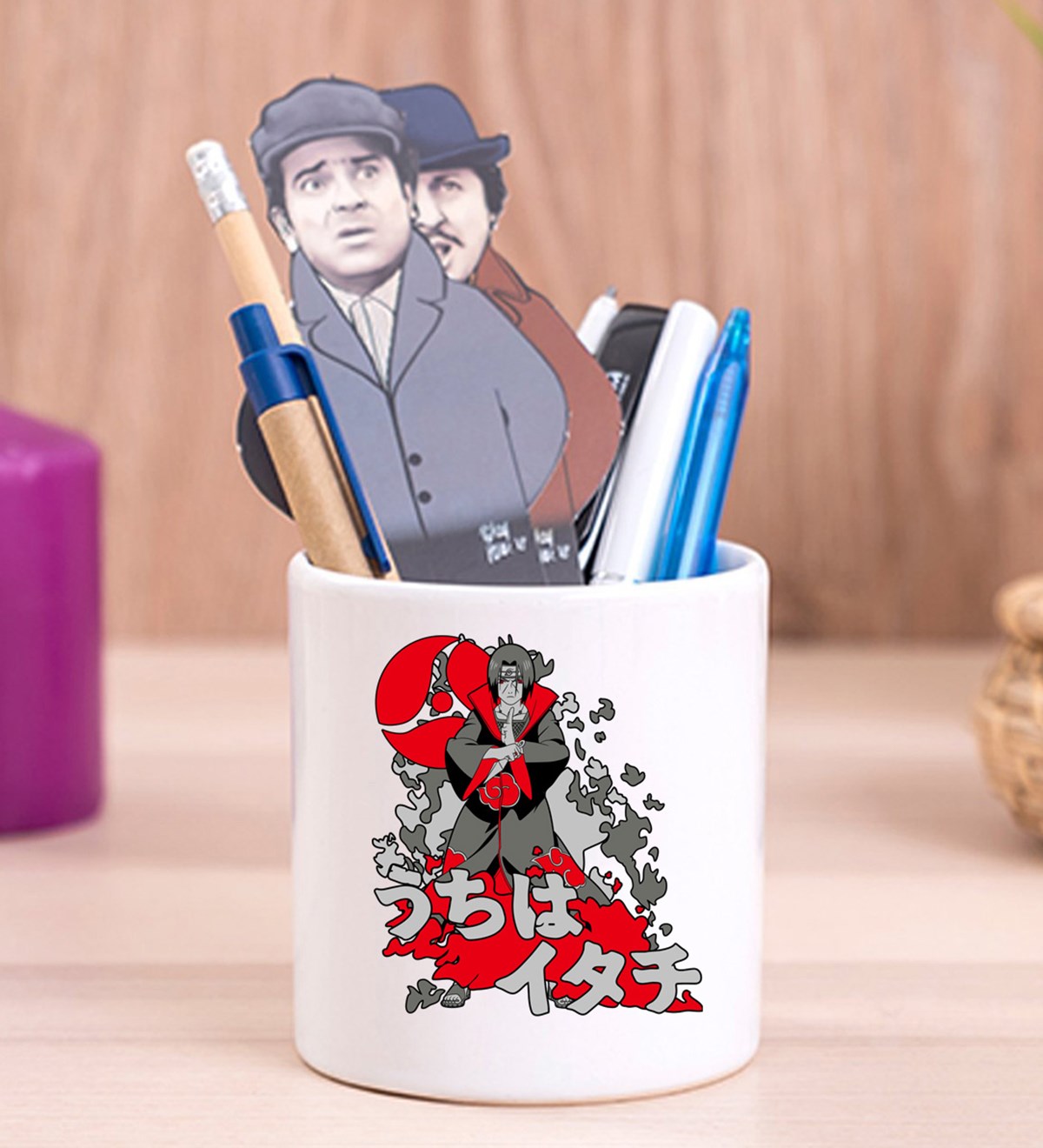 İtachi Ilamas Anime Tasarımlı Seramik Kalemlik	giftmodaGmklm100112