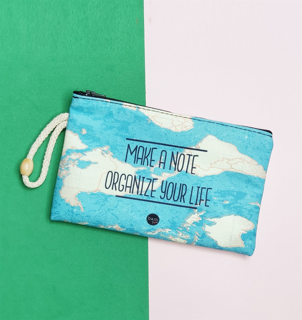 Travel Tasarımlı Bez Kalemlik CüzdangiftmodaGmklm100011