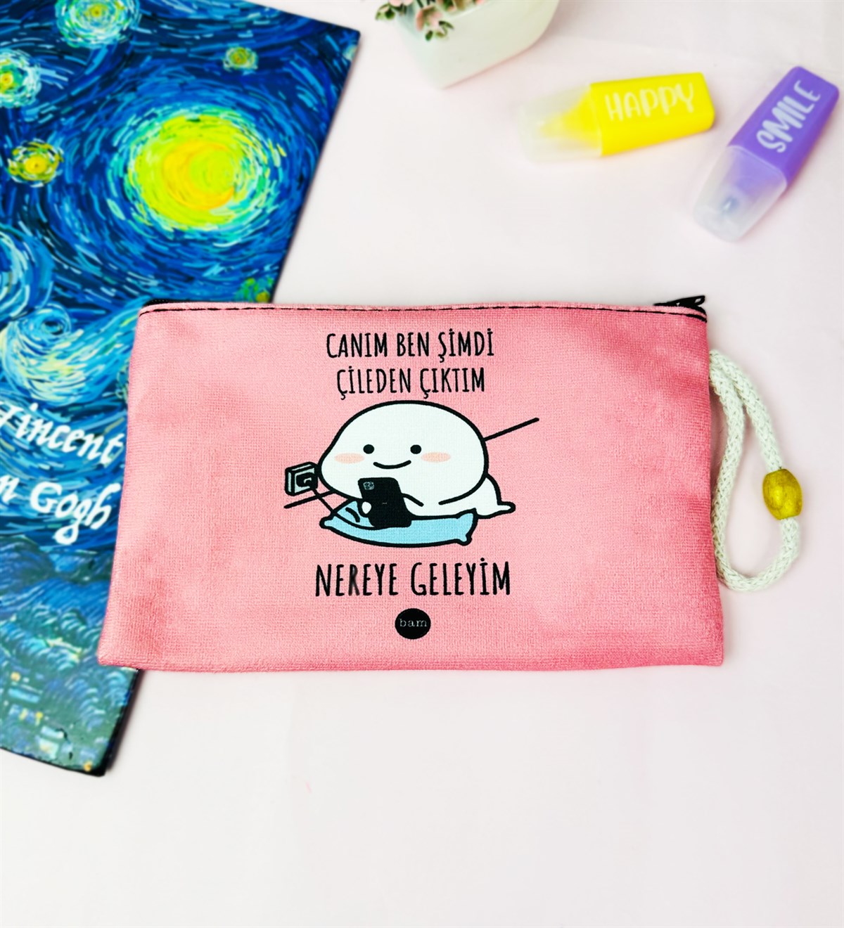 	Canım Ben Şimdi Çileden Çıktım Tasarımlı Bez Kalemlik CüzdangiftmodaGmklm100197