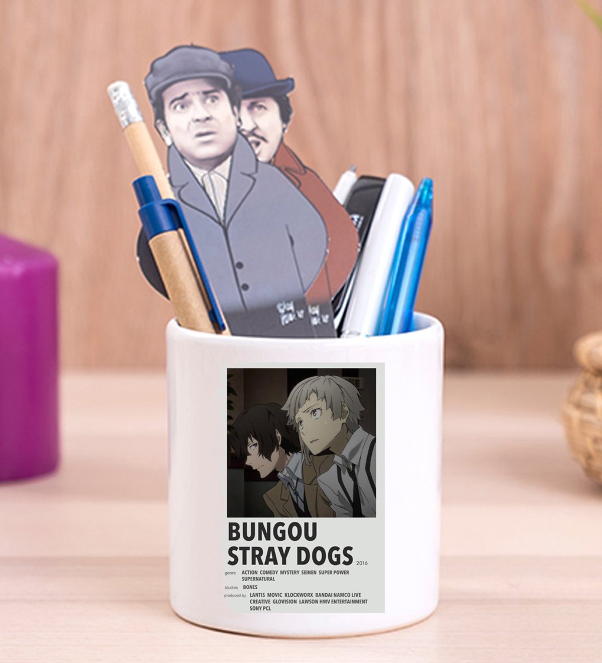 Bungo Stray Dogs 2 Anime Tasarımlı Seramik Kalemlik	giftmodaGmklm100083