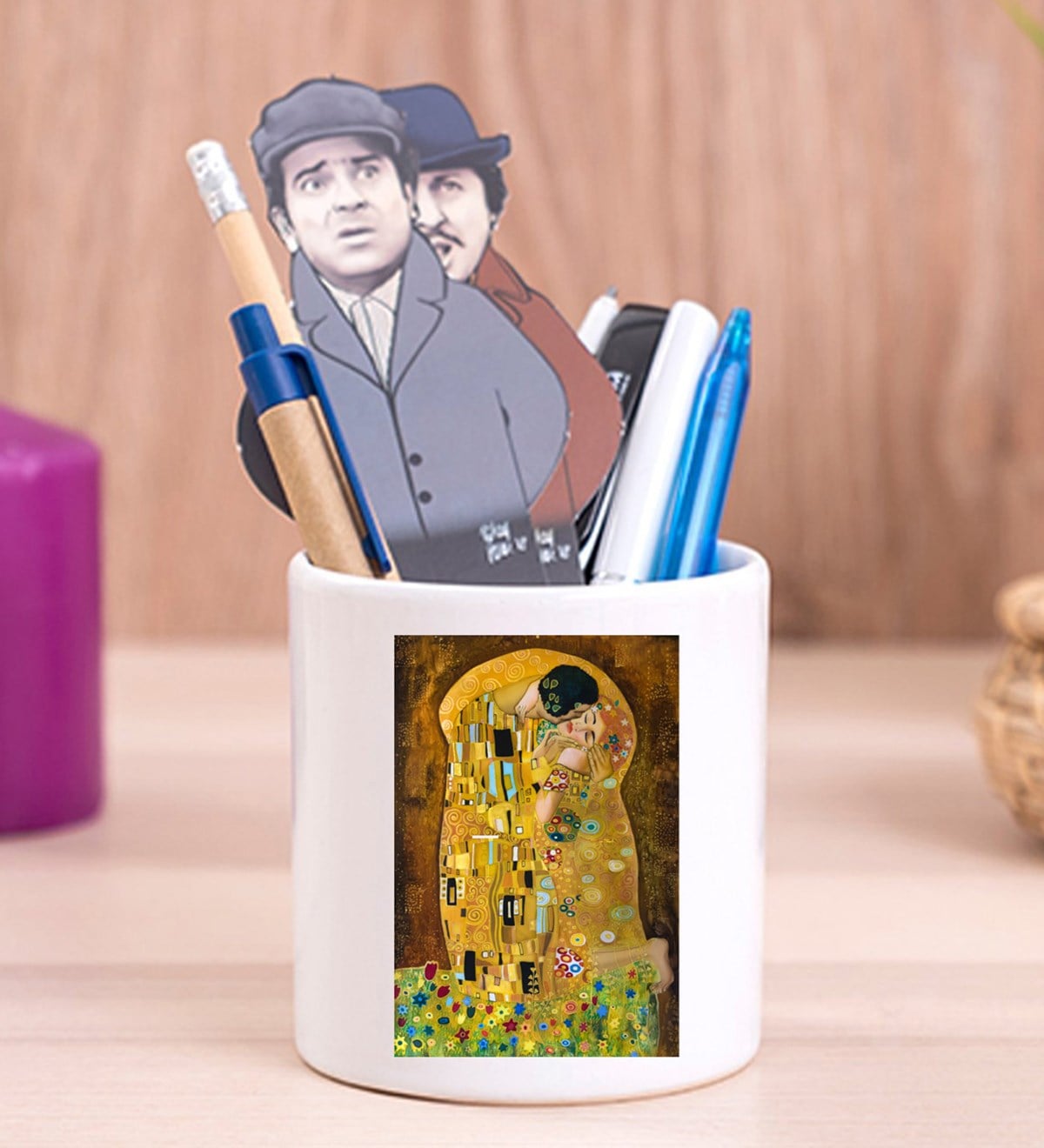 Kiss Tablo Anime Tasarımlı Seramik Kalemlik	giftmodaGmklm100124