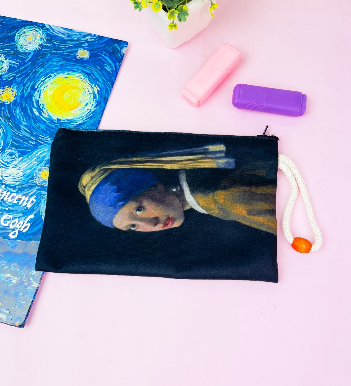 İnci Küpeli Kız Tasarımlı KalemlikgiftmodaGmklm100181