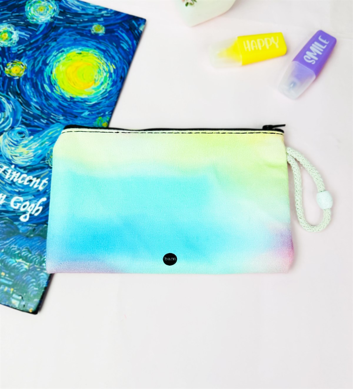 Color Blast Tasarımlı Bez Kalemlik CüzdangiftmodaGmklm100192	