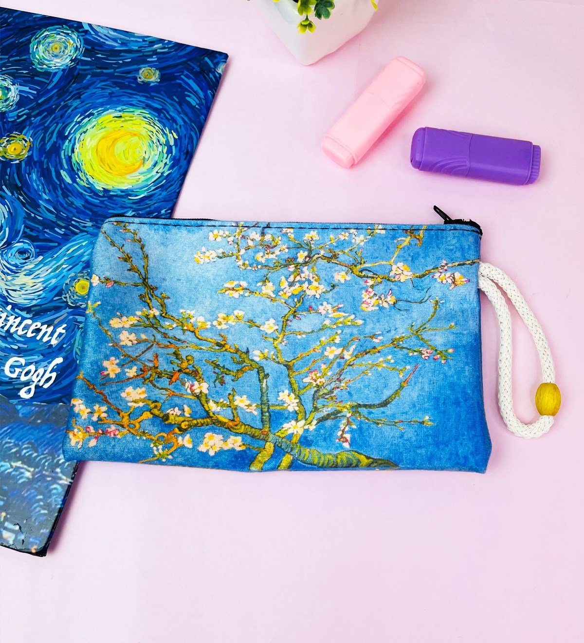 Badem Çiçeği Tasarımlı KalemlikgiftmodaGmklm100181