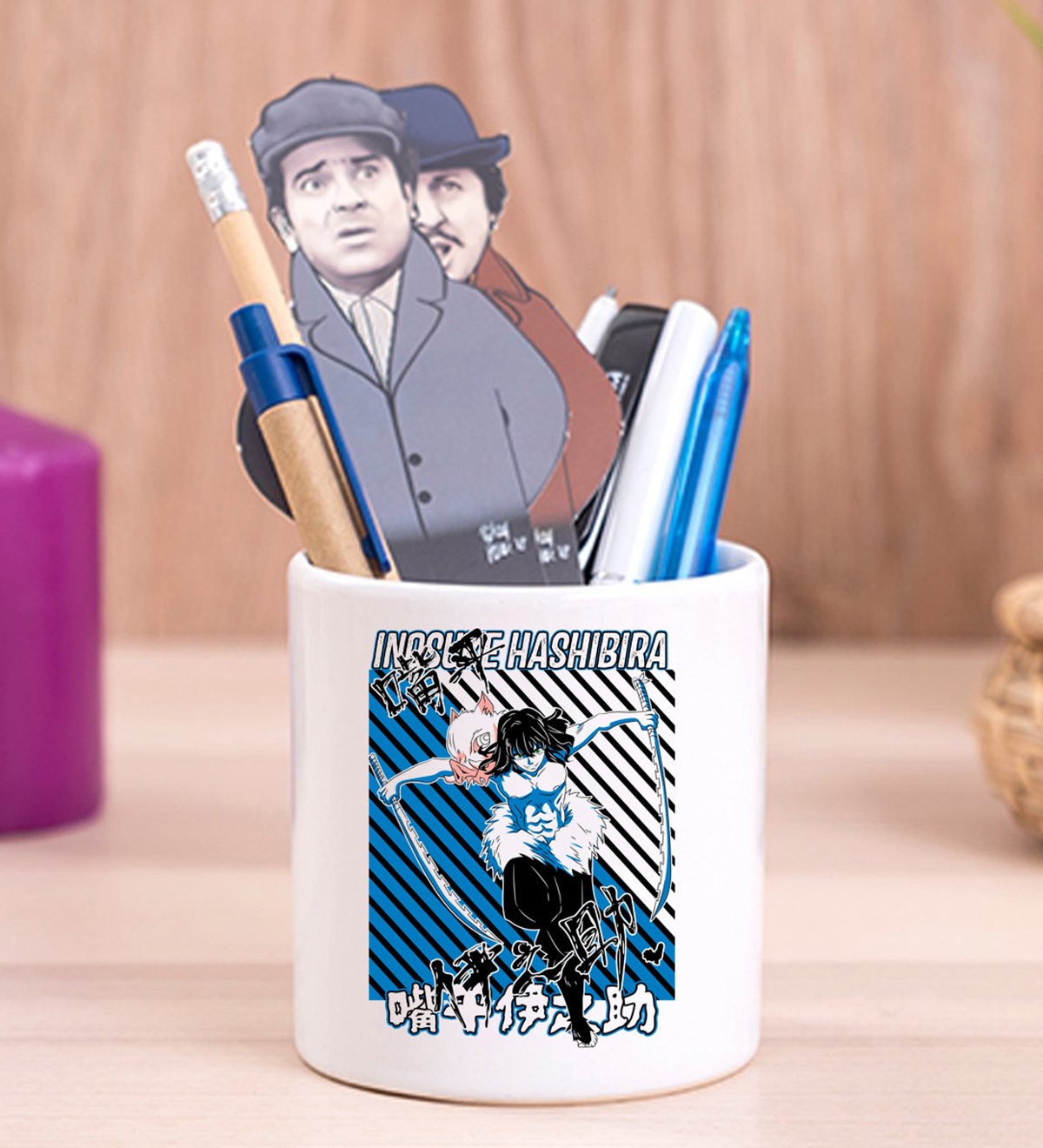 İnosuke Hashibira Anime Tasarımlı Seramik Kalemlik	giftmodaGmklm100110