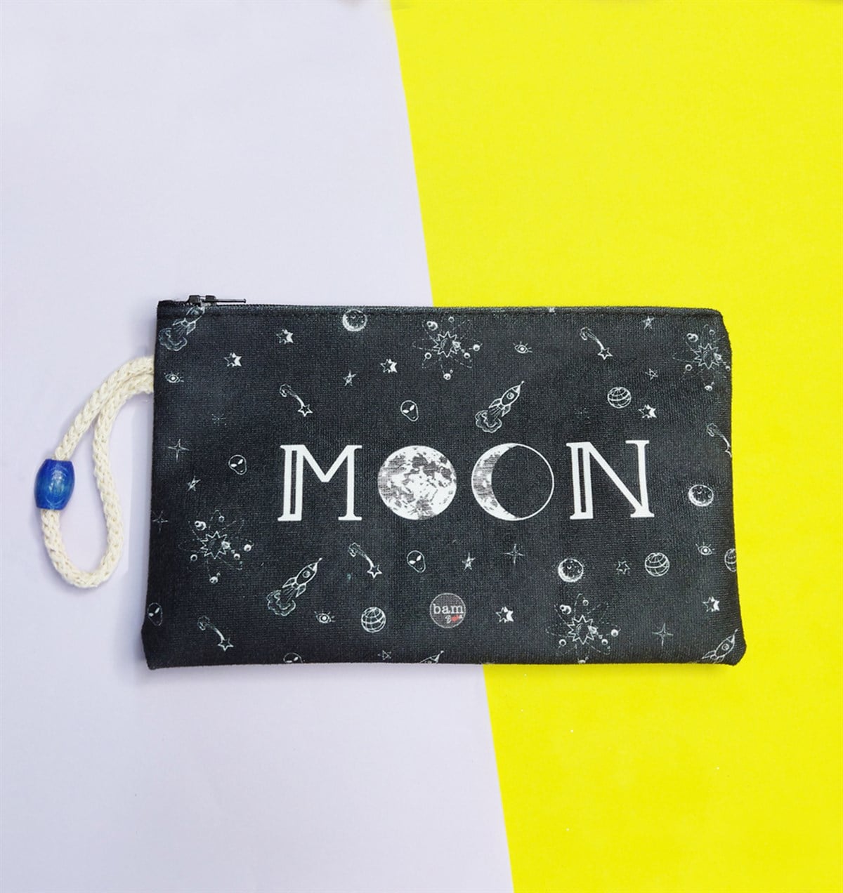 Moon Tasarımlı Bez Kalemlik CüzdangiftmodaGmklm100005