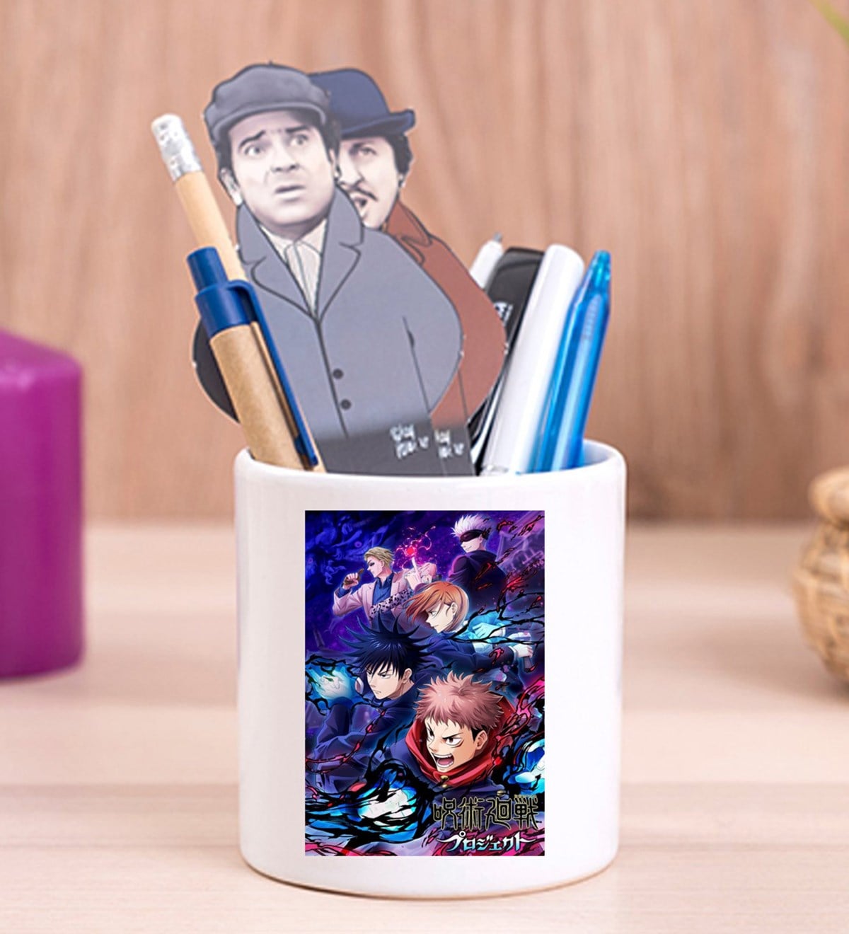 Jinjutsu Anime Tasarımlı Seramik Kalemlik	giftmodaGmklm100114