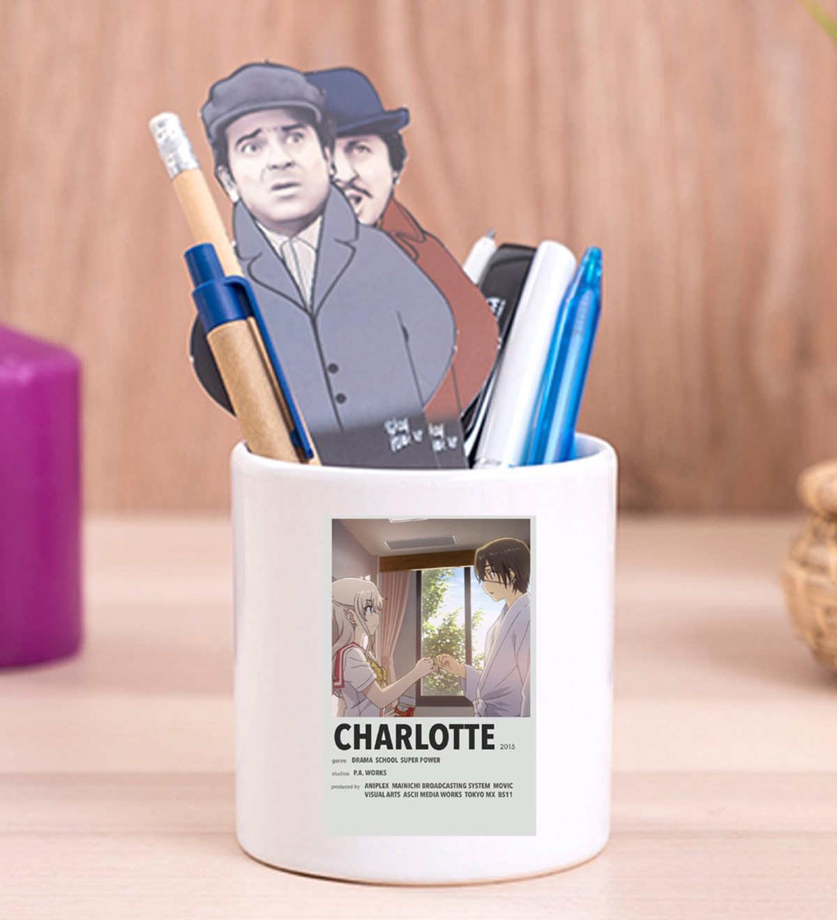 Charlotte Anime Tasarımlı Seramik KalemlikgiftmodaGmklm100086