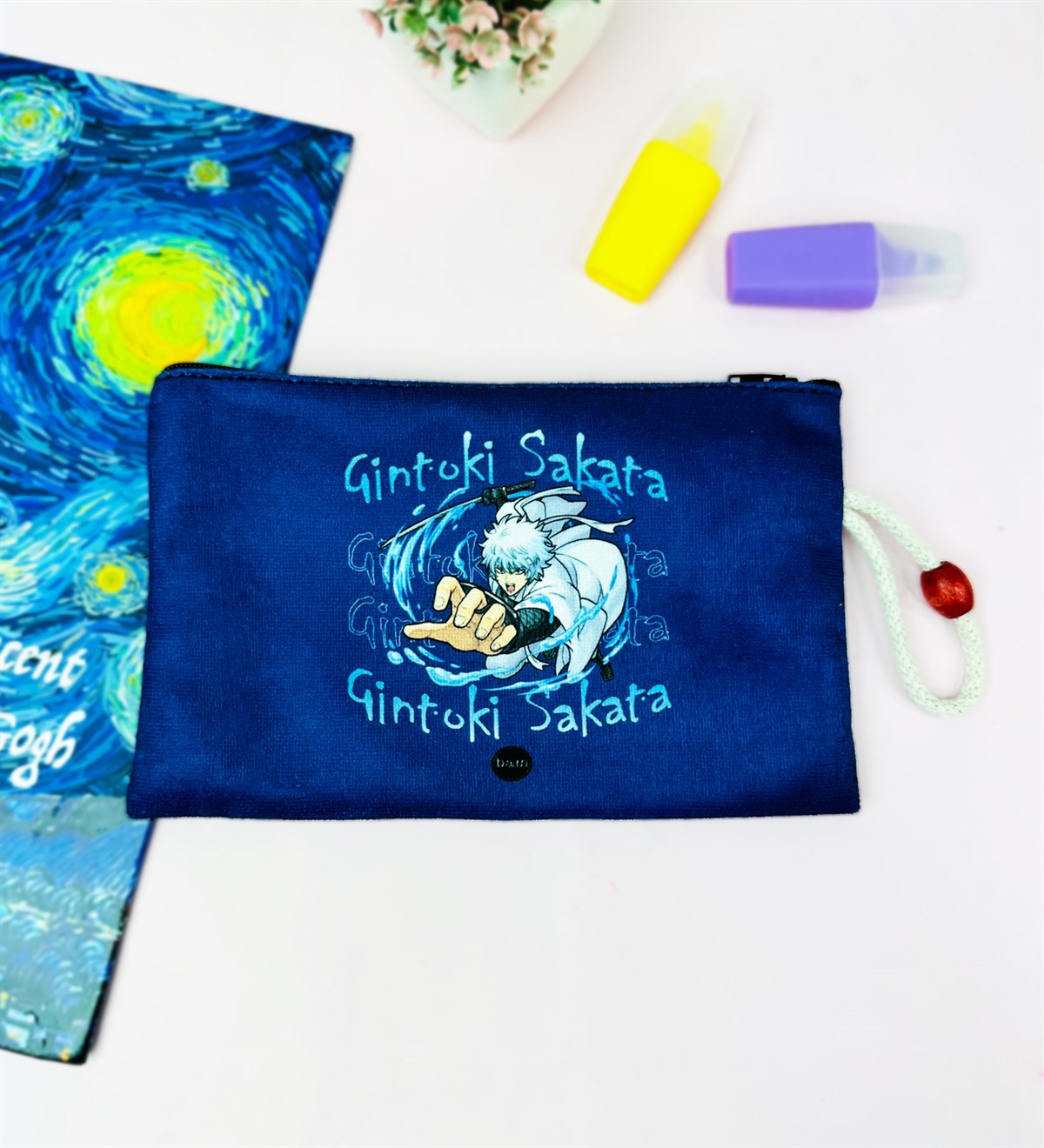 Gintoki Sakata Tasarımlı Bez Kalemlik CüzdangiftmodaGmklm100217
