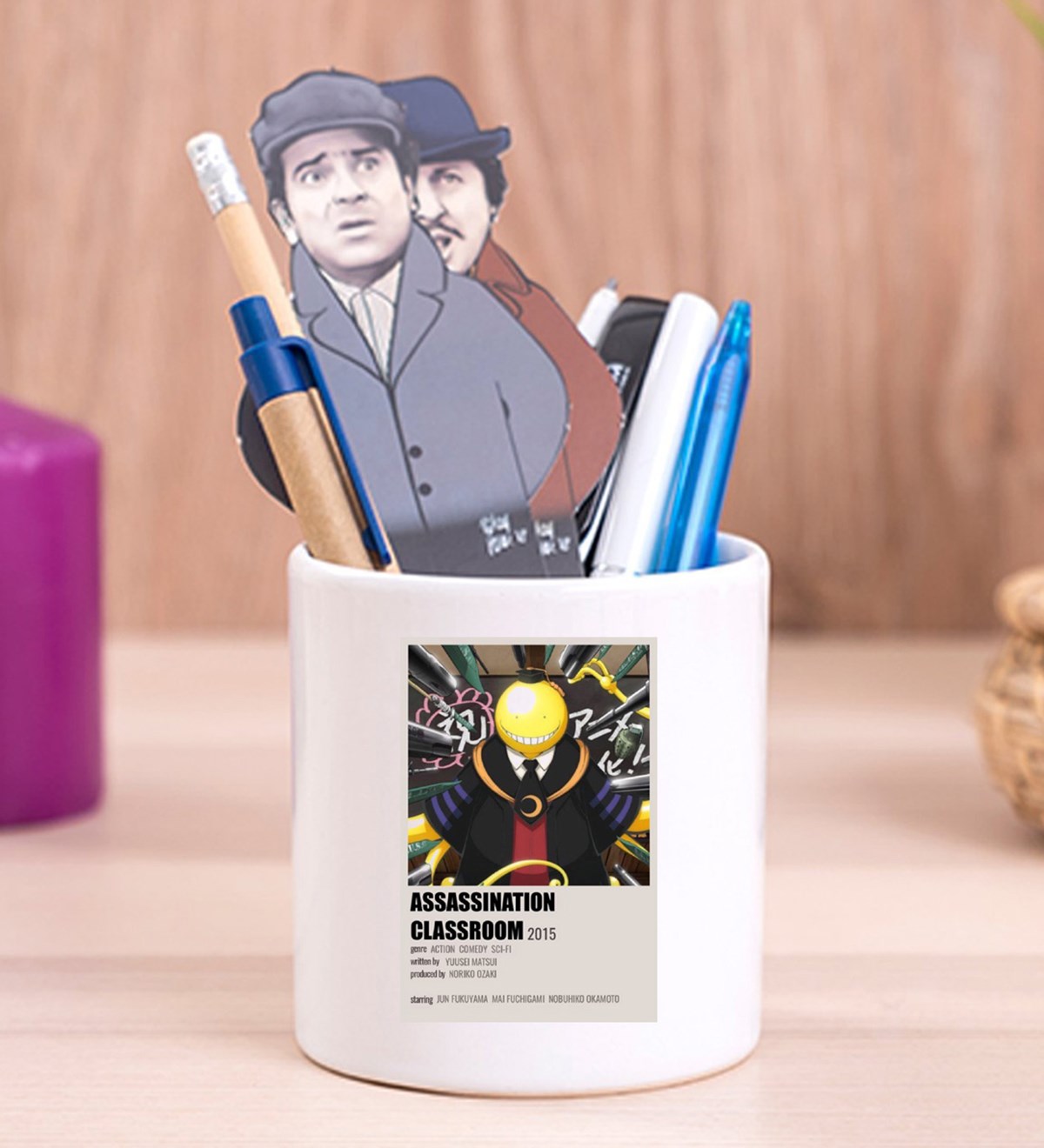 Assassination Classroom Anime Tasarımlı Seramik KalemlikgiftmodaGmklm100064