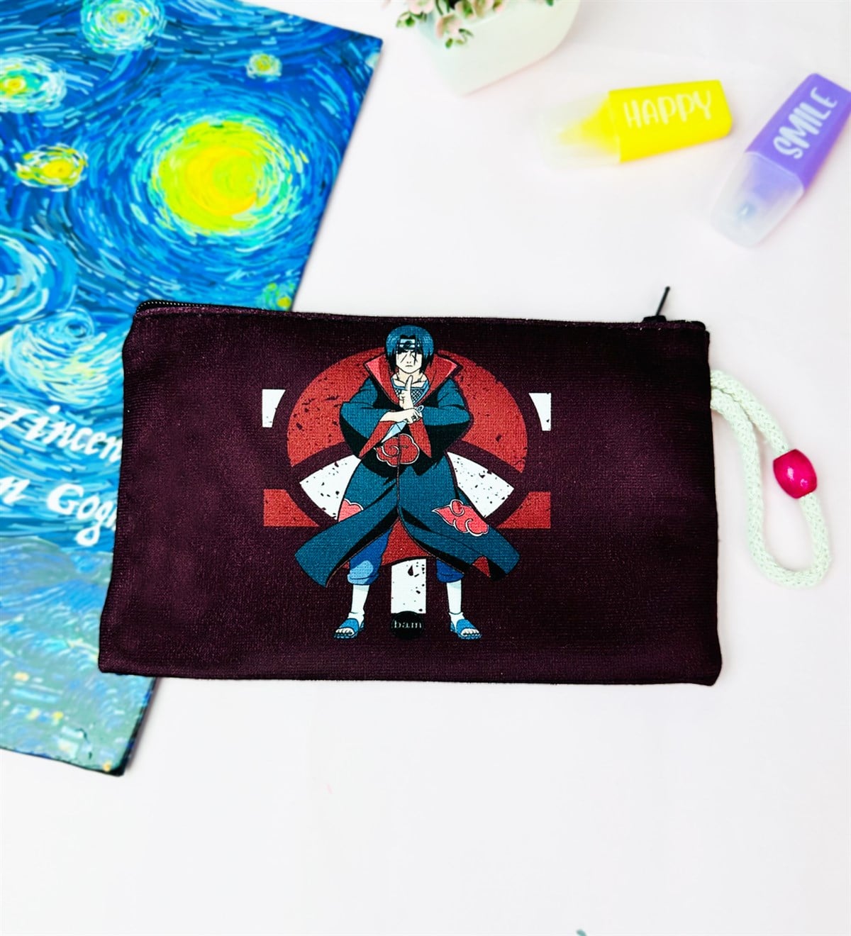 İtachi Lamas 2 Anime Tasarımlı Bez Kalemlik CüzdangiftmodaGmklm100196