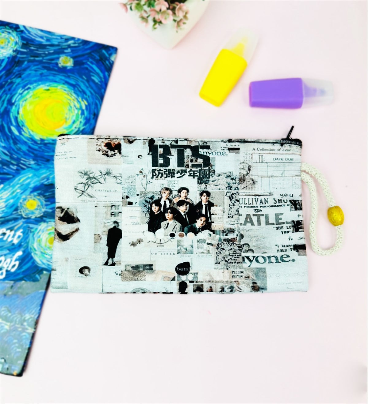 Bts Tasarımlı Bez Kalemlik CüzdangiftmodaGmklm100213