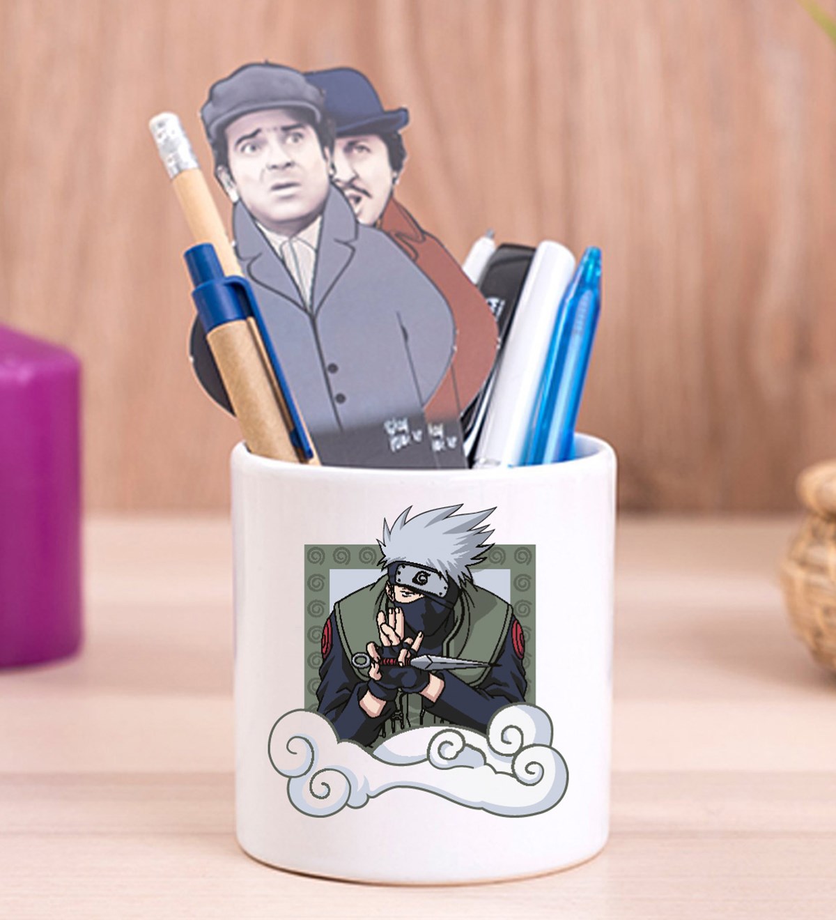 Naruto Bıçak Anime Tasarımlı Seramik Kalemlik	giftmodaGmklm100133