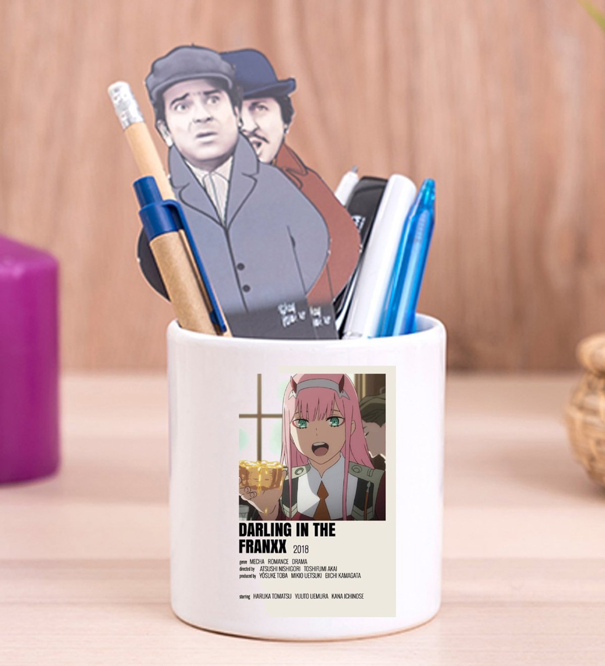 Darling İn The Franxx Anime Tasarımlı Seramik KalemlikgiftmodaGmklm100090	