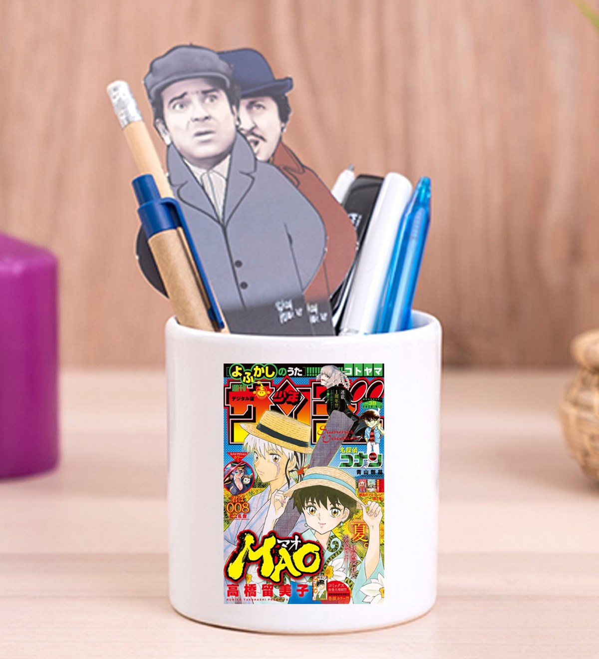 Mao Anime Tasarımlı Seramik Kalemlik	giftmodaGmklm100126