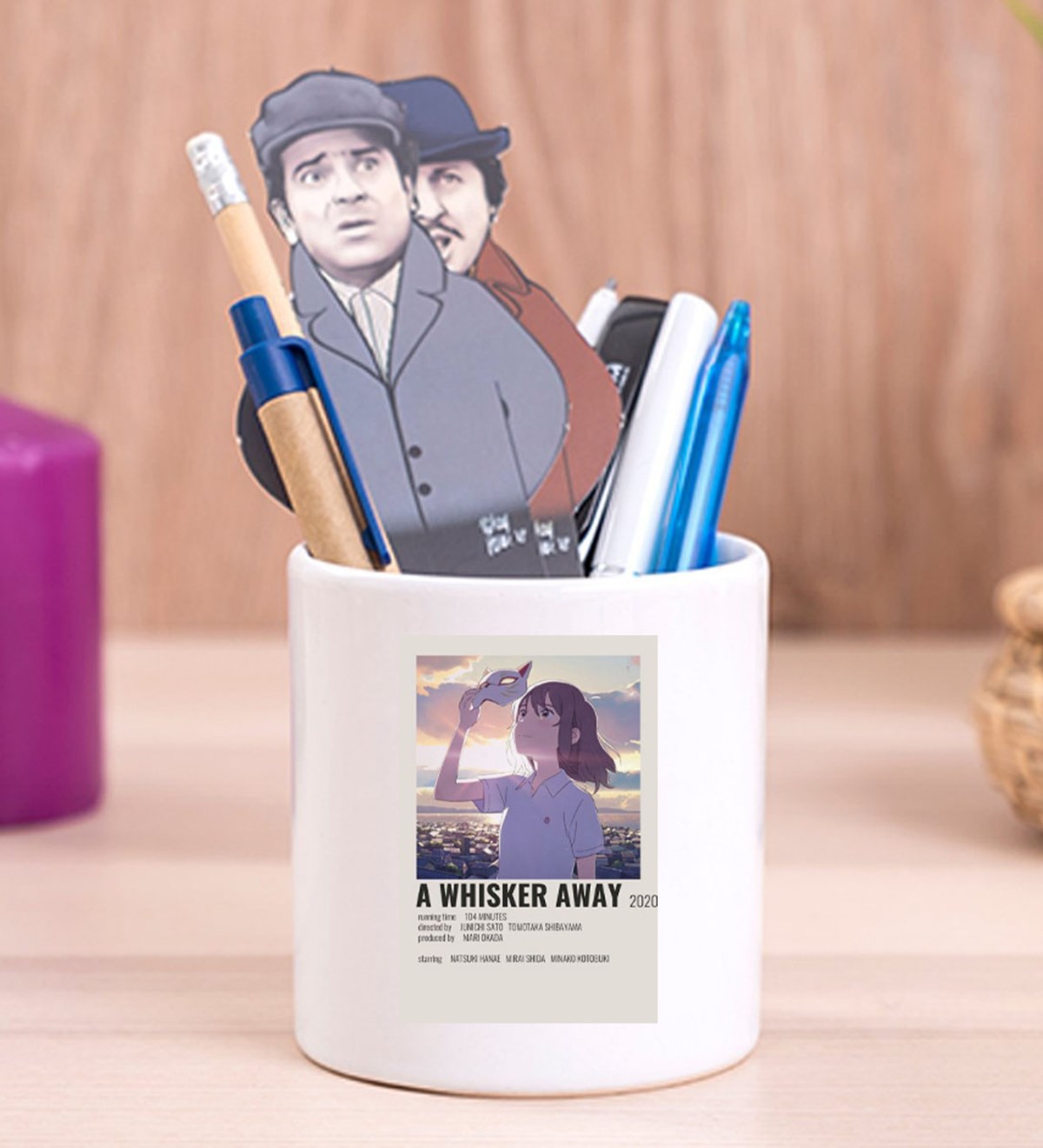 A Whisker Away Anime Tasarımlı Seramik KalemlikgiftmodaGmklm100071