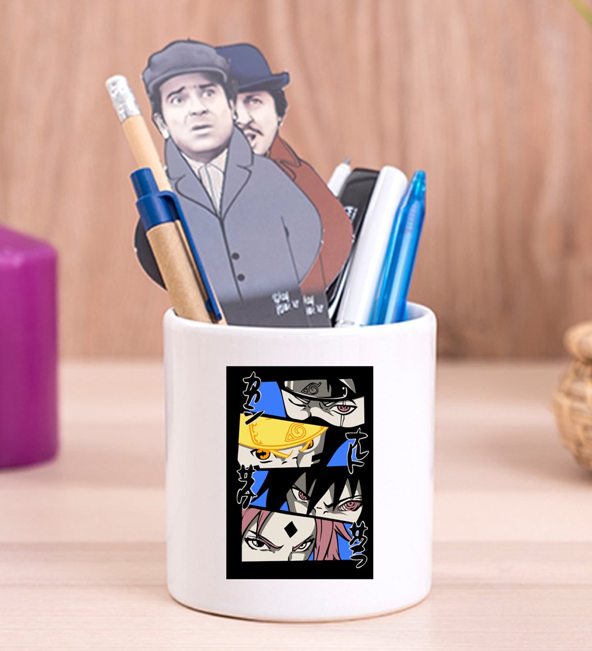 Akatsuki Naruto Anime Tasarımlı Seramik KalemlikgiftmodaGmklm100061