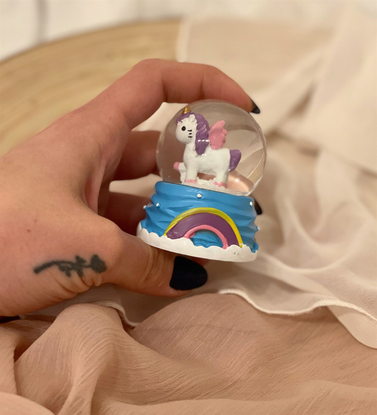 Mini Unicorn Gökkuşağı Kar KüresiGiftmodaGM-4167